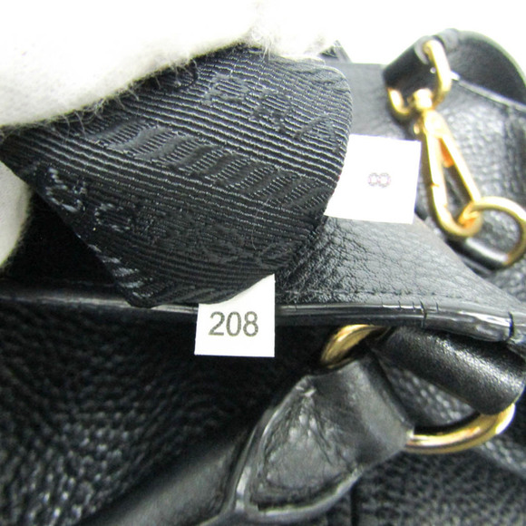 PRADA Black Leather Shoulder Bag - Picture 16 of 16